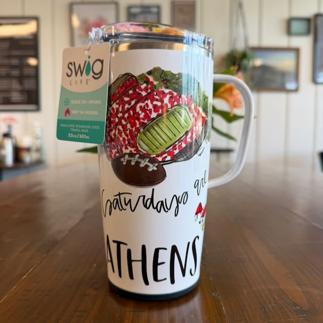 Saturdays in Athens Travel Mug 22oz