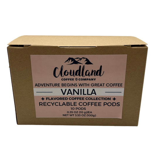 Vanilla recyclable coffee pods